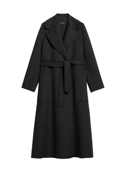 Пальто PAOLORE из чистой шерсти с накладными карманами|Основной цвет:Графит|Артикул:90160229 | Фото 1