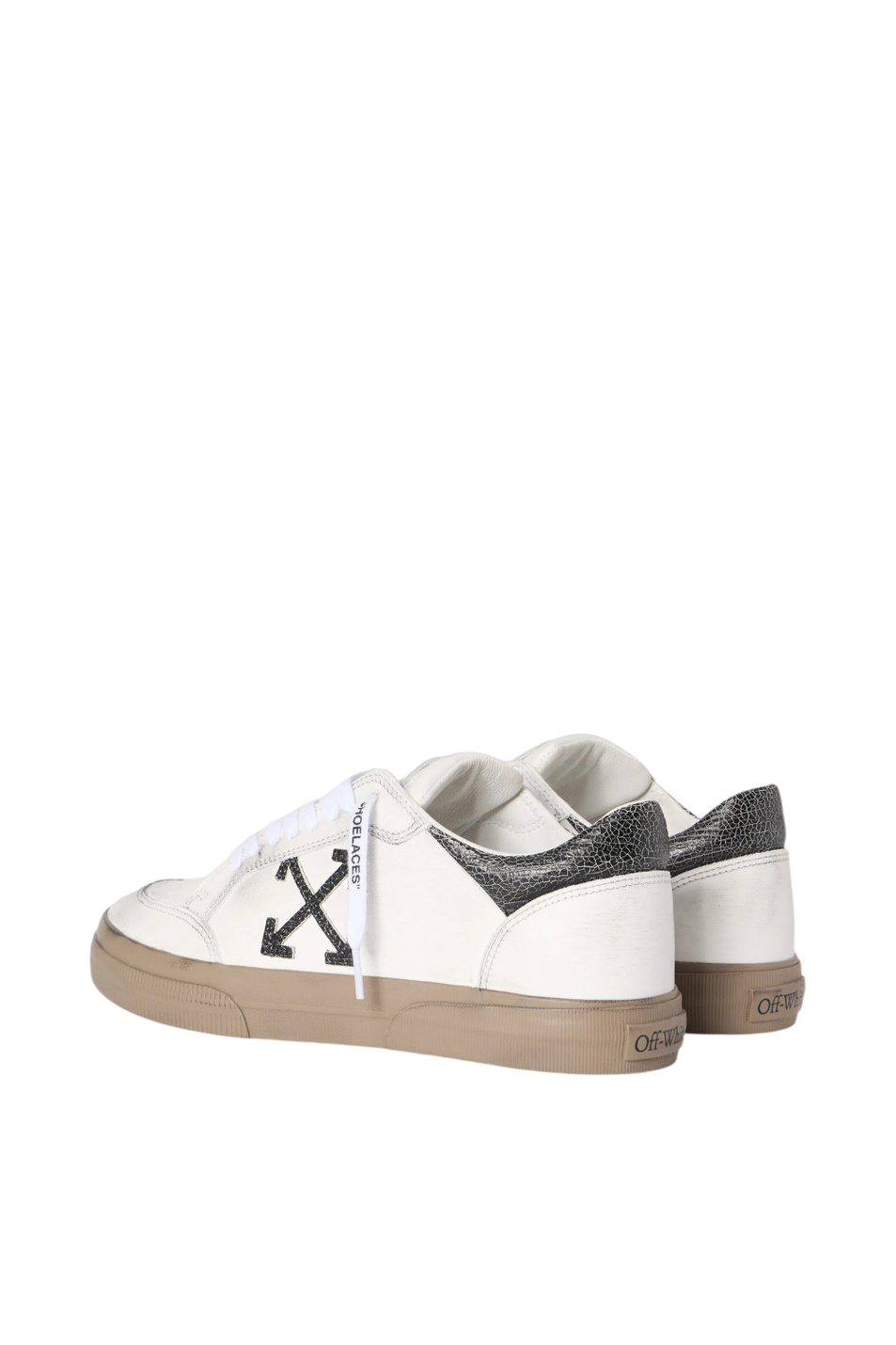 Мужской Off-White Кеды Vulcanized из натуральной кожи (цвет ), артикул OMIA293S26LEA0021110 | Фото 3