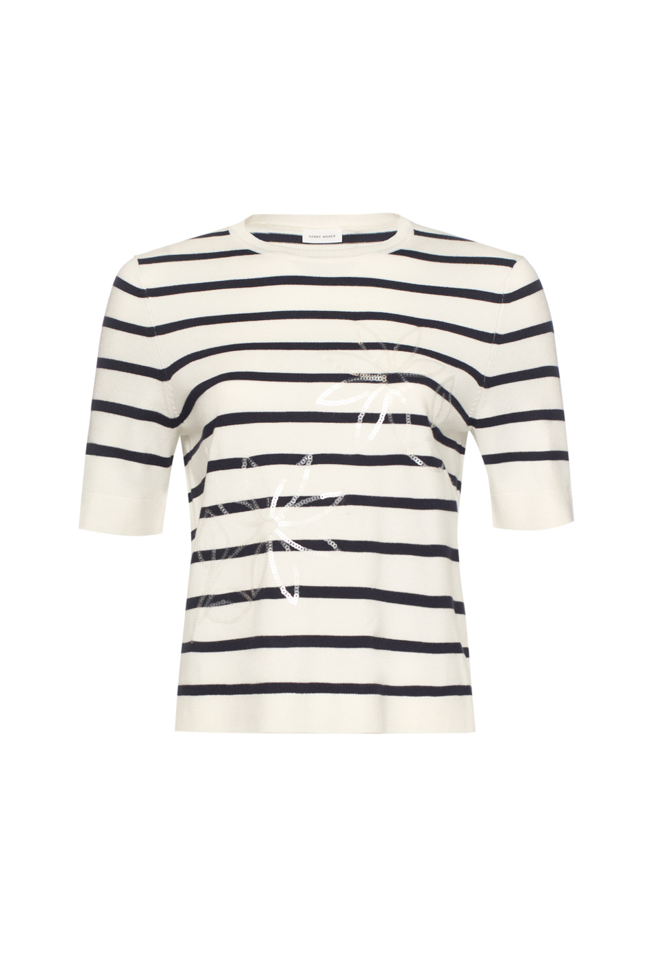 Женский Gerry Weber Джемпер с коротким рукавом в полоску (цвет ), артикул N64630 | Фото 1