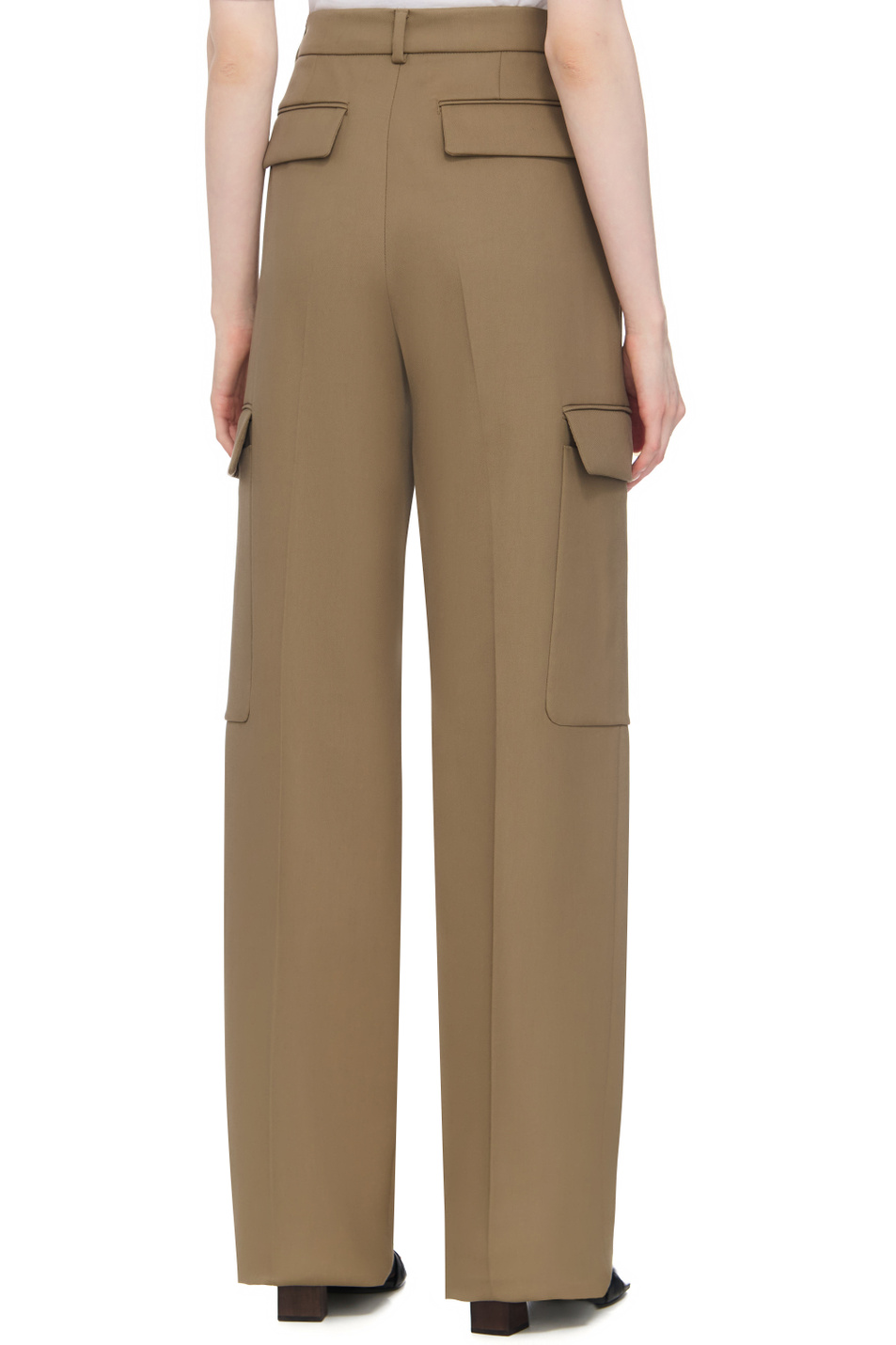 Женский Sportmax Брюки BARNABA из смесового хлопка (цвет ), артикул 2321360339 | Фото 6