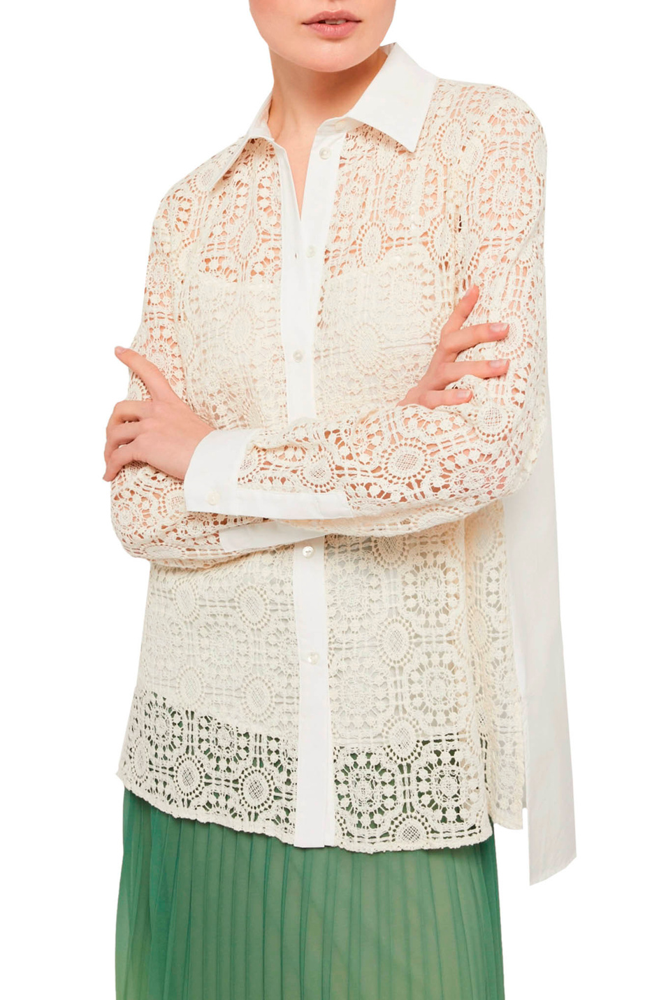 Женский Pennyblack Блузка VETTURA с кружевом (цвет ), артикул 21110523 | Фото 3