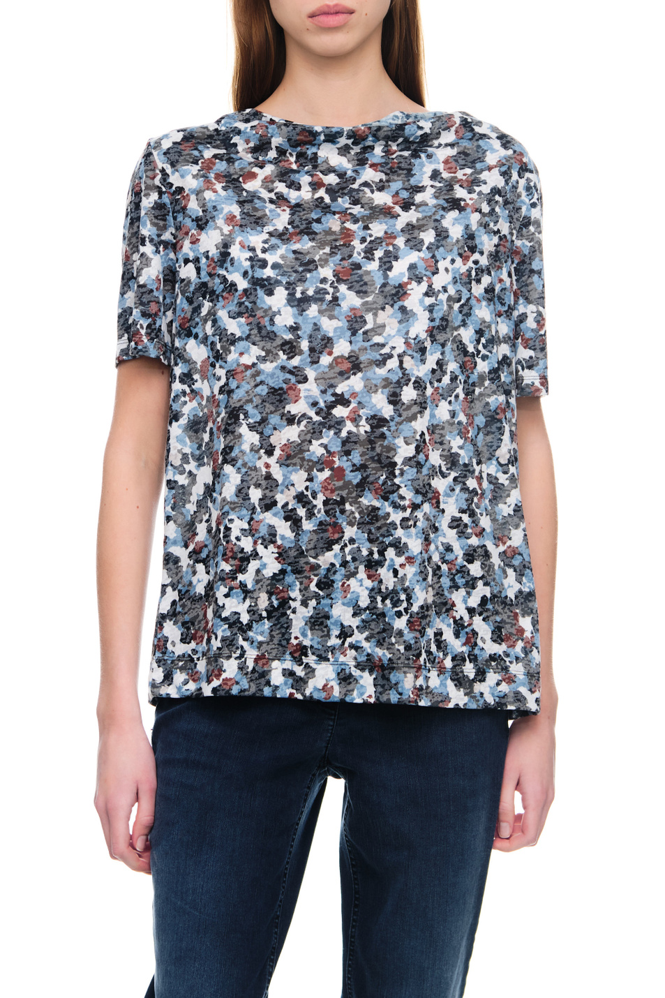 Женский Gerry Weber Джемпер с коротким рукавом и принтом (цвет ), артикул 770009-44030 | Фото 4