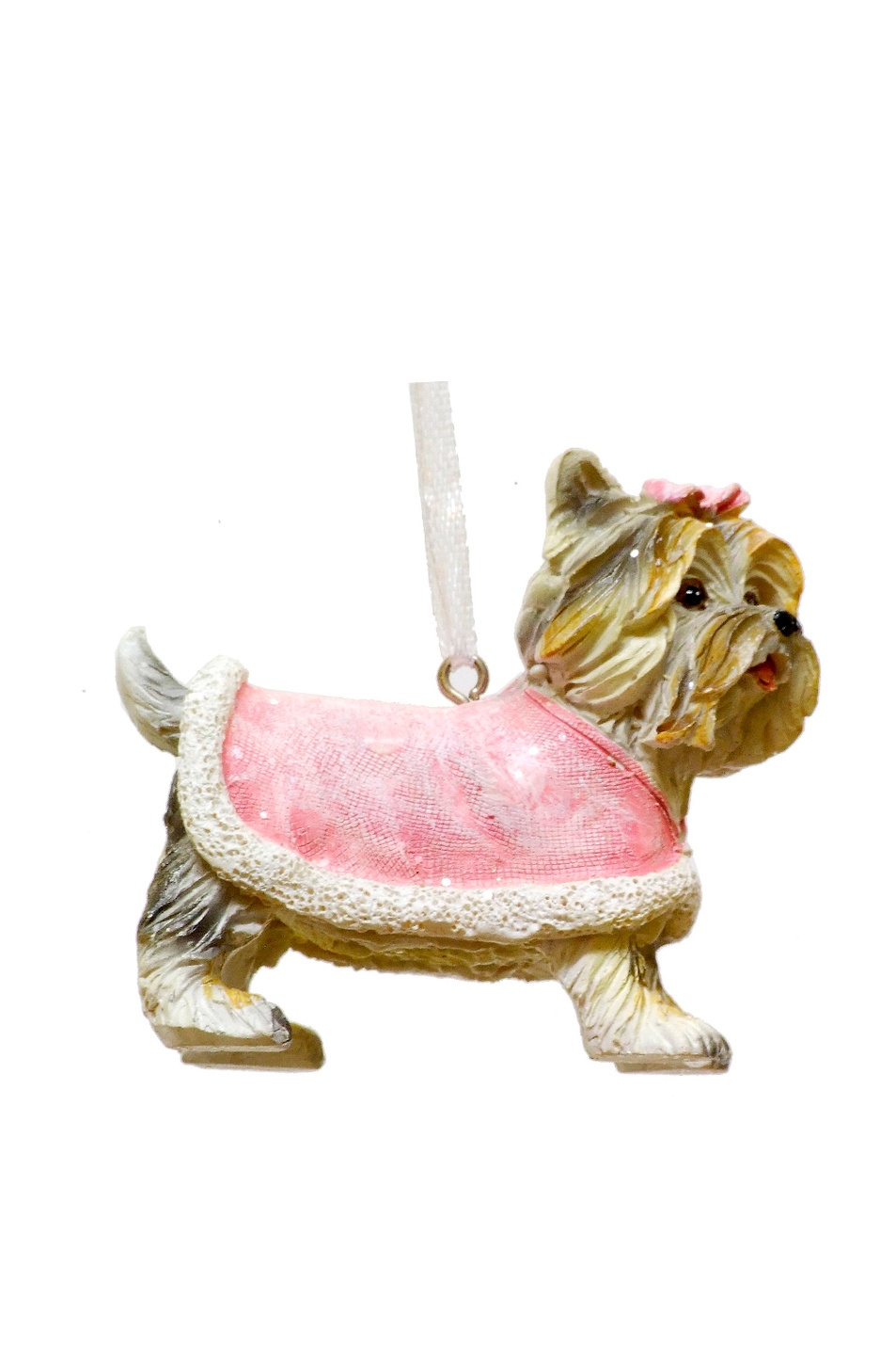 Не имеет пола Gisela Graham Елочная игрушка "Терьер в розовой накидке" 8 см (цвет ), артикул 11445_5 | Фото 1