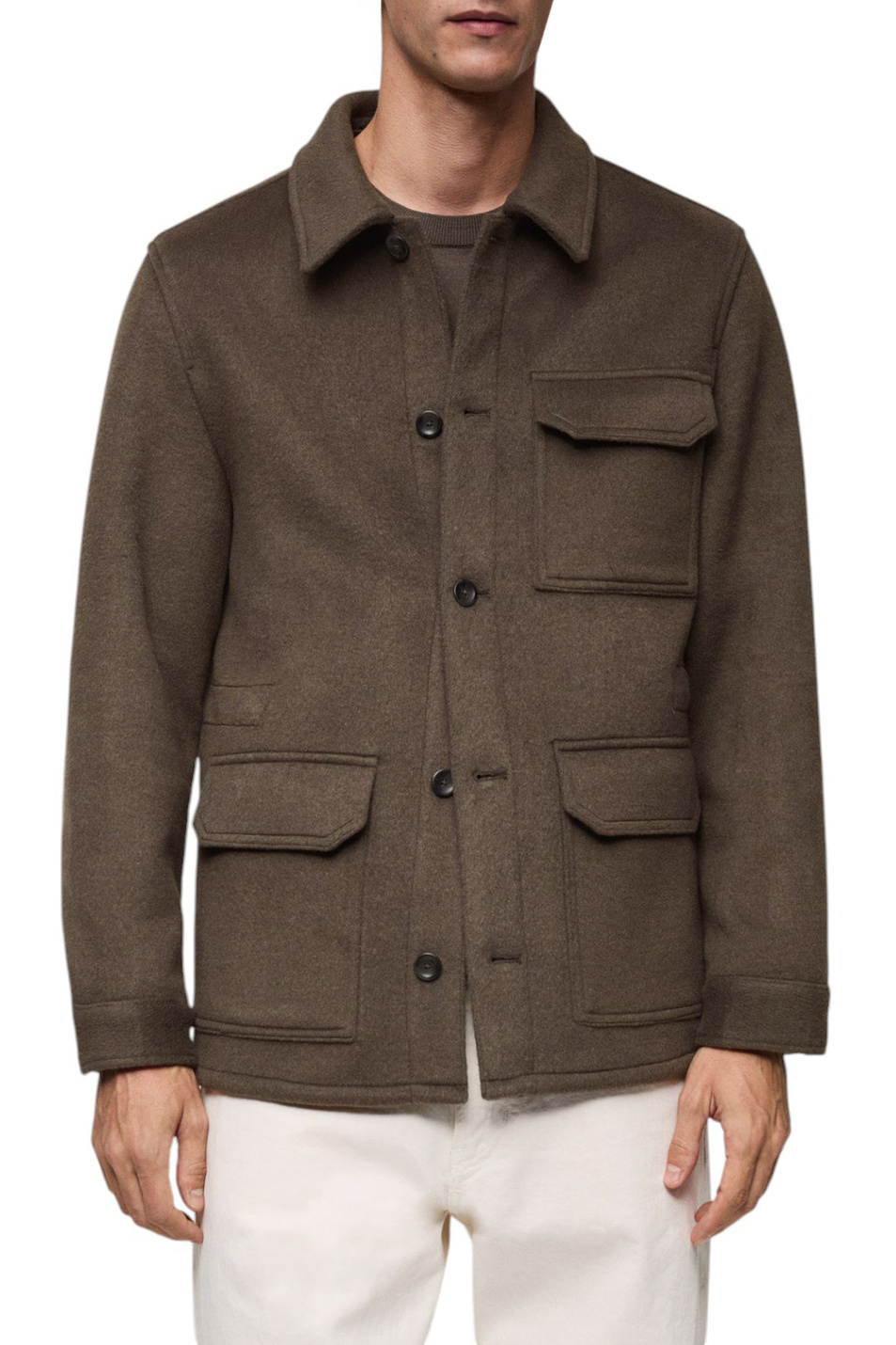 Мужской Mango Man Куртка COPPI из смесовой шерсти (цвет ), артикул 87090573 | Фото 3