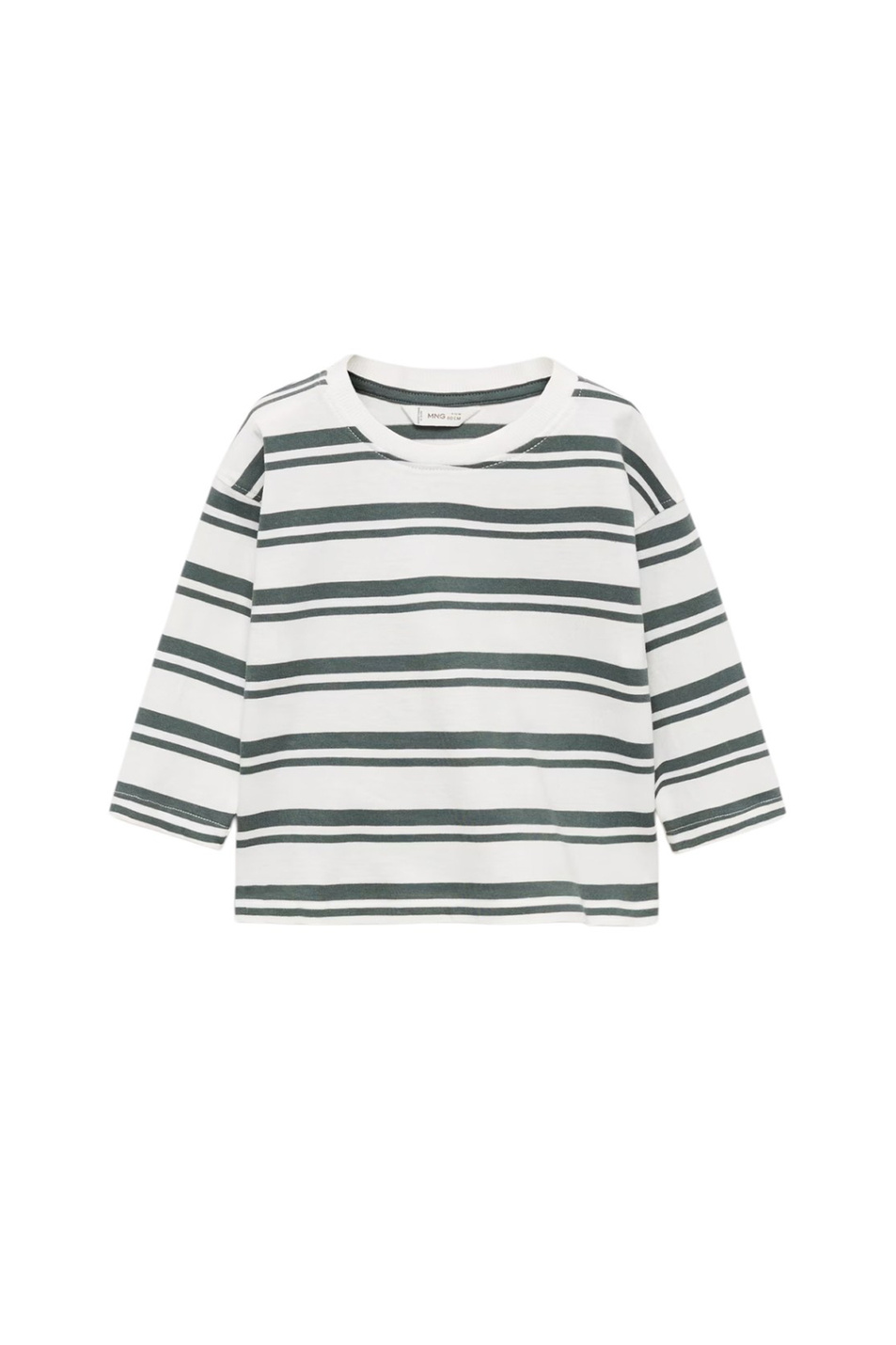 Малышам мальчикам Mango Kids Лонглсив RAYITA из хлопка (цвет ), артикул 87053276 | Фото 1