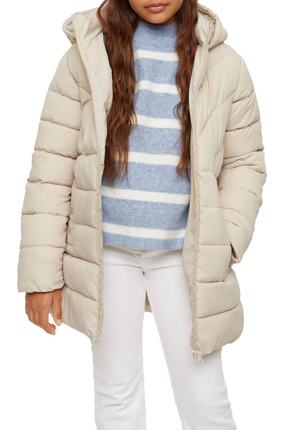 Девочкам Mango Kids Стеганое пальто ALILONG3 (цвет ), артикул 37013255 | Фото 4