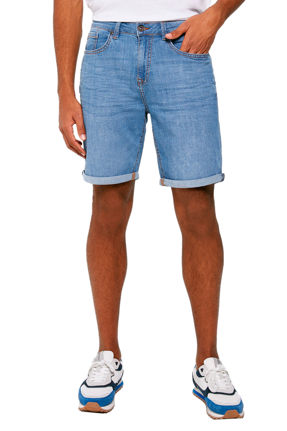 Мужской Springfield Шорты джинсовые из эластичного хлопка (цвет ), артикул 0015481 | Фото 1