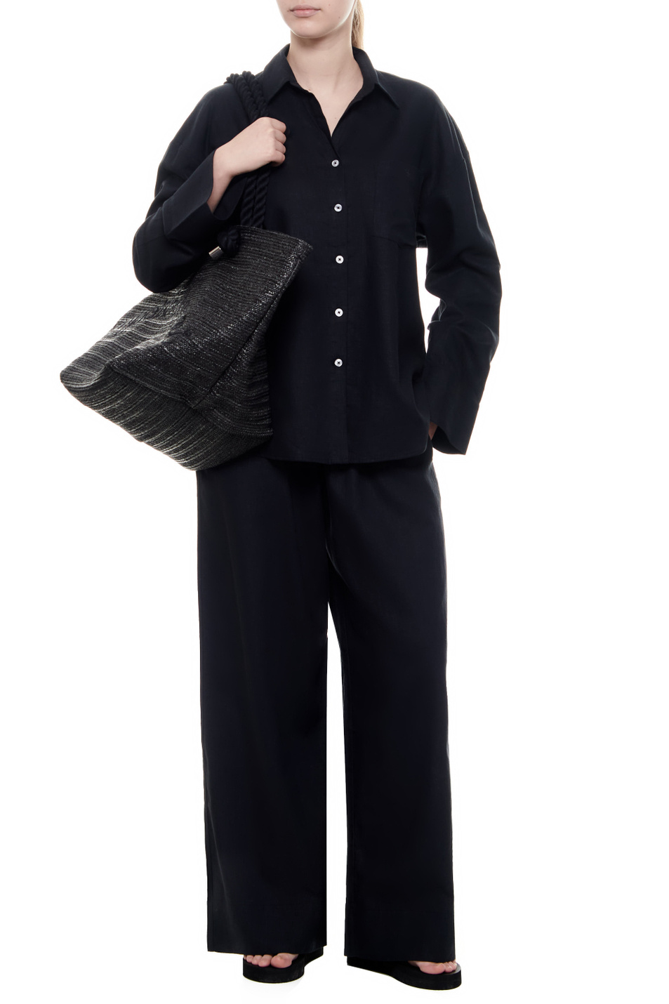 Женский Emporio Armani Рубашка из смесового льна (цвет ), артикул 262677-4R337 | Фото 2