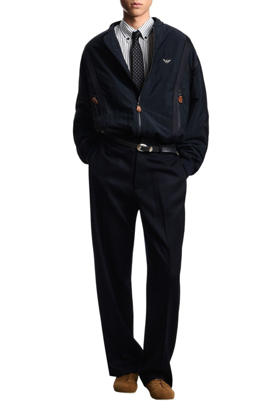Мужской Emporio Armani Бомбер с логотипом (цвет ), артикул EM005322-AF13779 | Фото 3