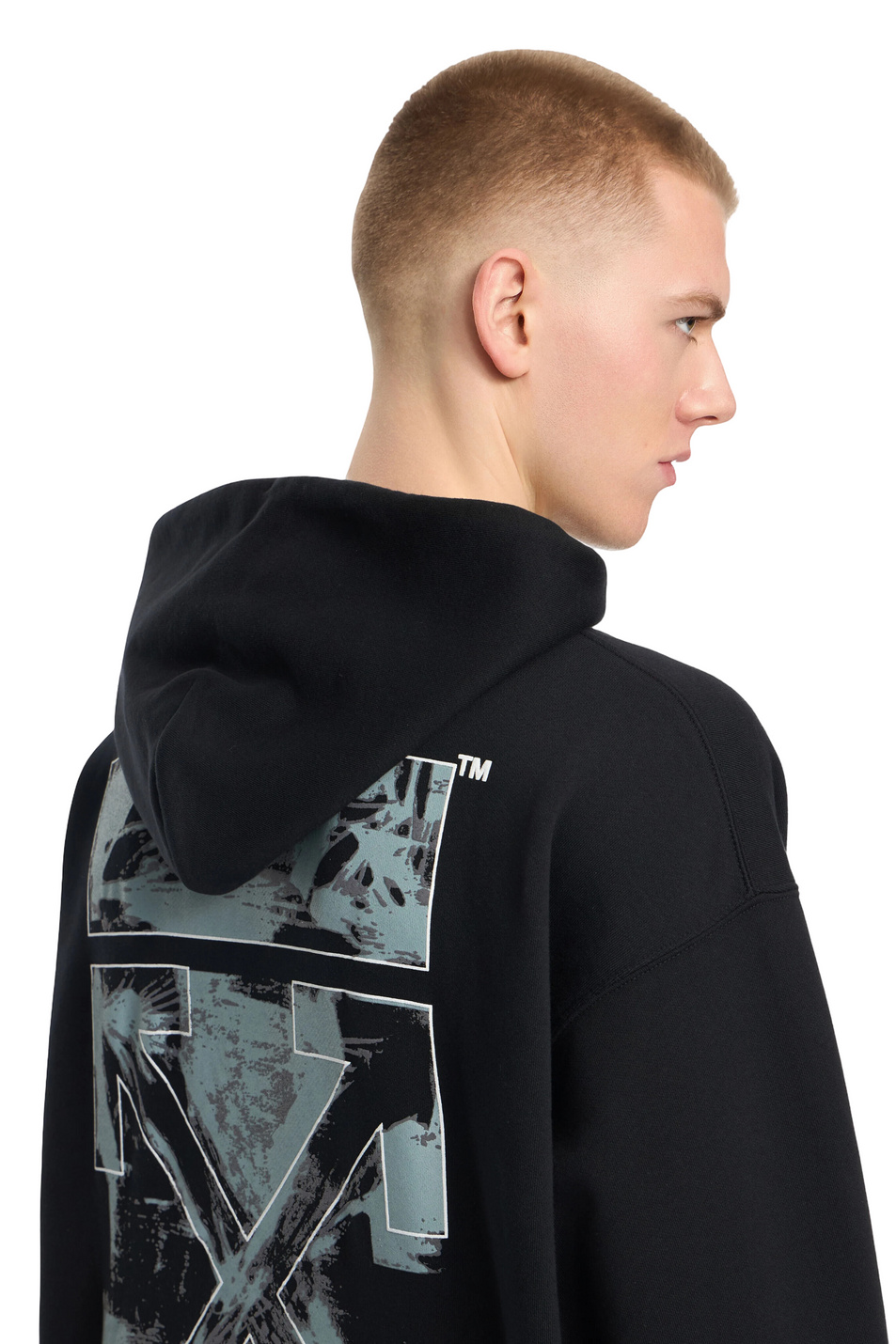 Мужской Off-White Худи PAINT ARROW с принтом (цвет ), артикул OMBB085S26FLE00K0001 | Фото 5