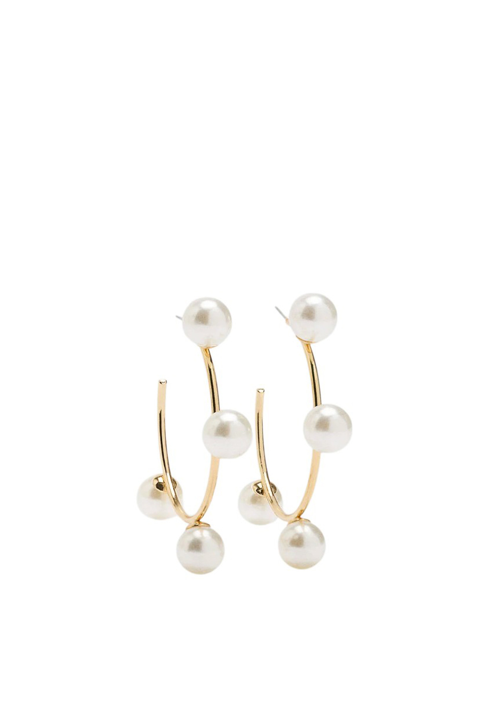 Женский Parfois Серьги-кольца с искусственным жемчугом (цвет ), артикул 239551 | Фото 1