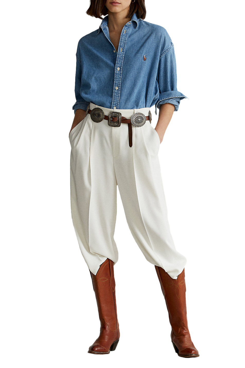 Polo Ralph Lauren Джинсовая рубашка с длинным рукавом (цвет ), артикул 211843863001 | Фото 2