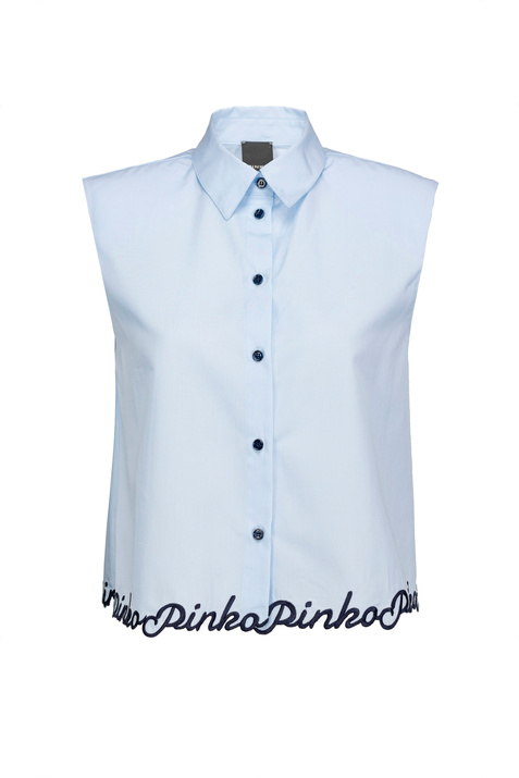 Pinko Рубашка из хлопкового поплина без рукавов ( цвет), артикул 1G17KGY7XQ | Фото 1
