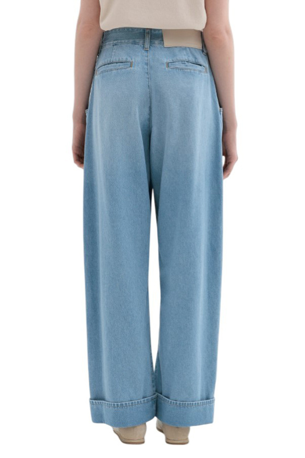 Женский Jacob Cohen Джинсы из хлопка с защипами (цвет ), артикул P0055001T811A | Фото 5