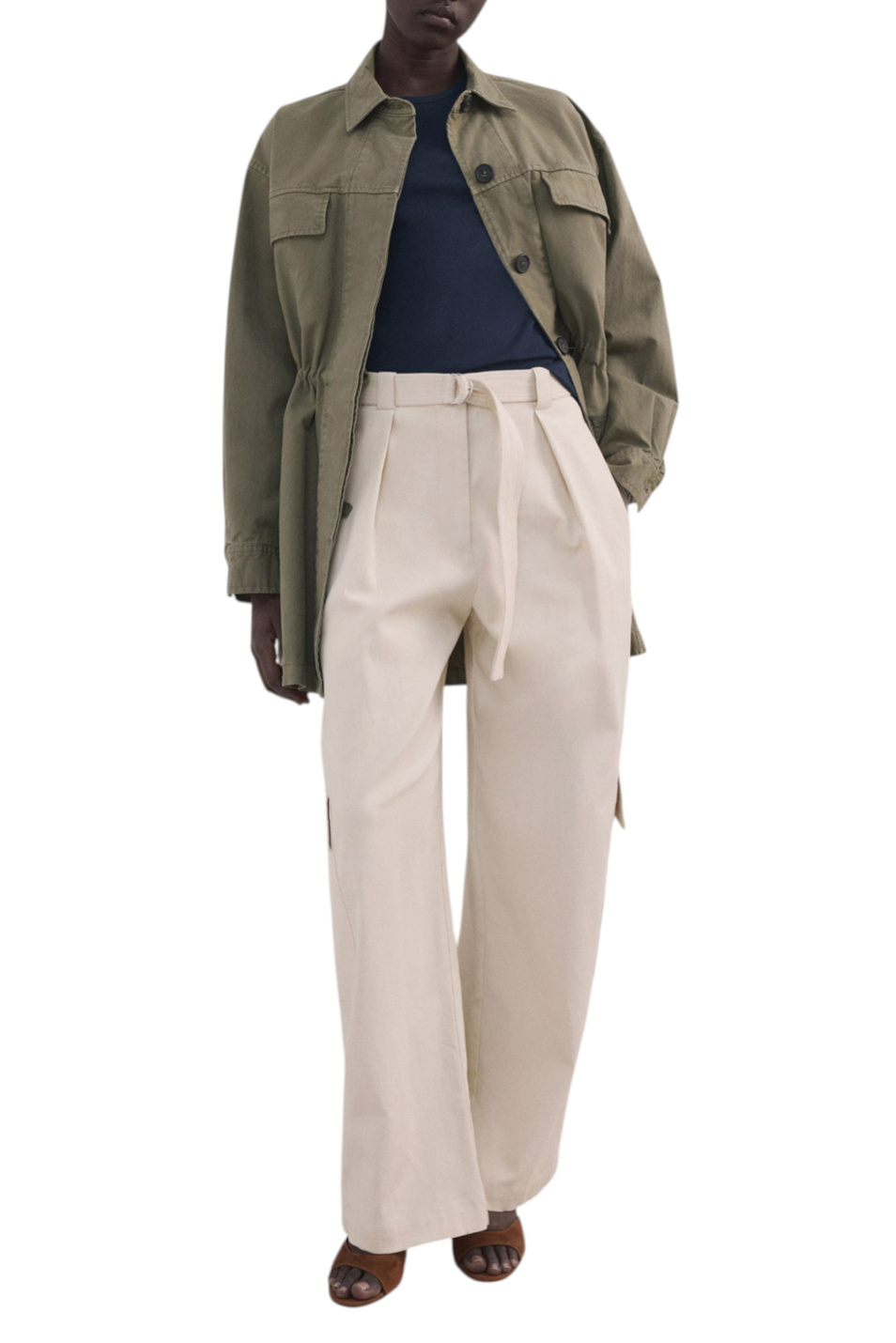 Женский Mango Футболка ZANI однотонная (цвет ), артикул 27007805 | Фото 2