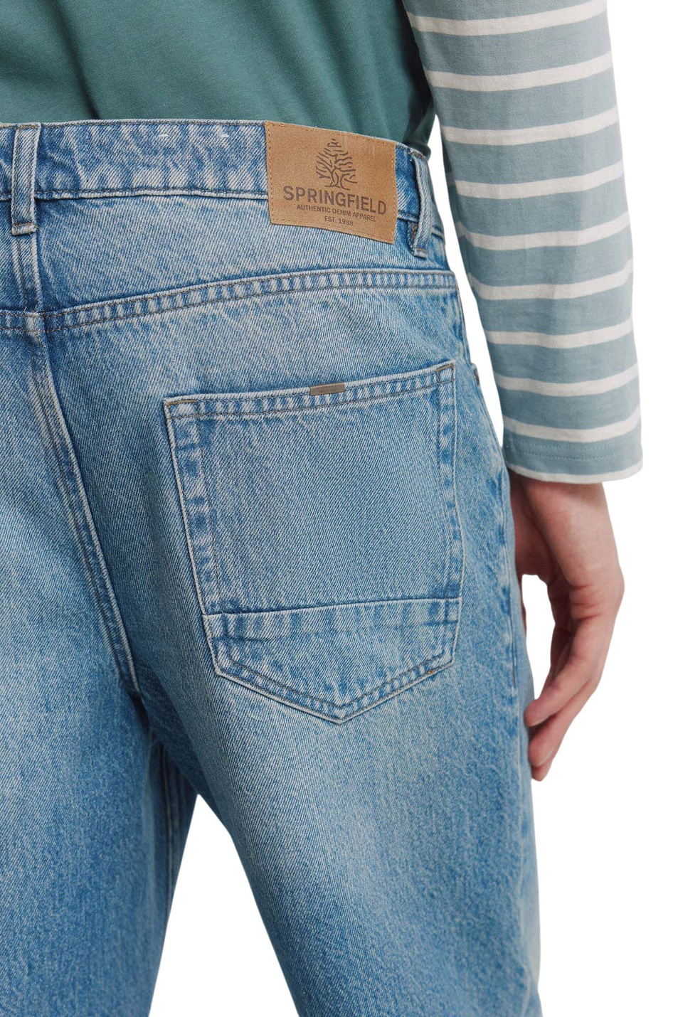 Мужской Springfield Джинсы из хлопка (цвет ), артикул 1753237 | Фото 5