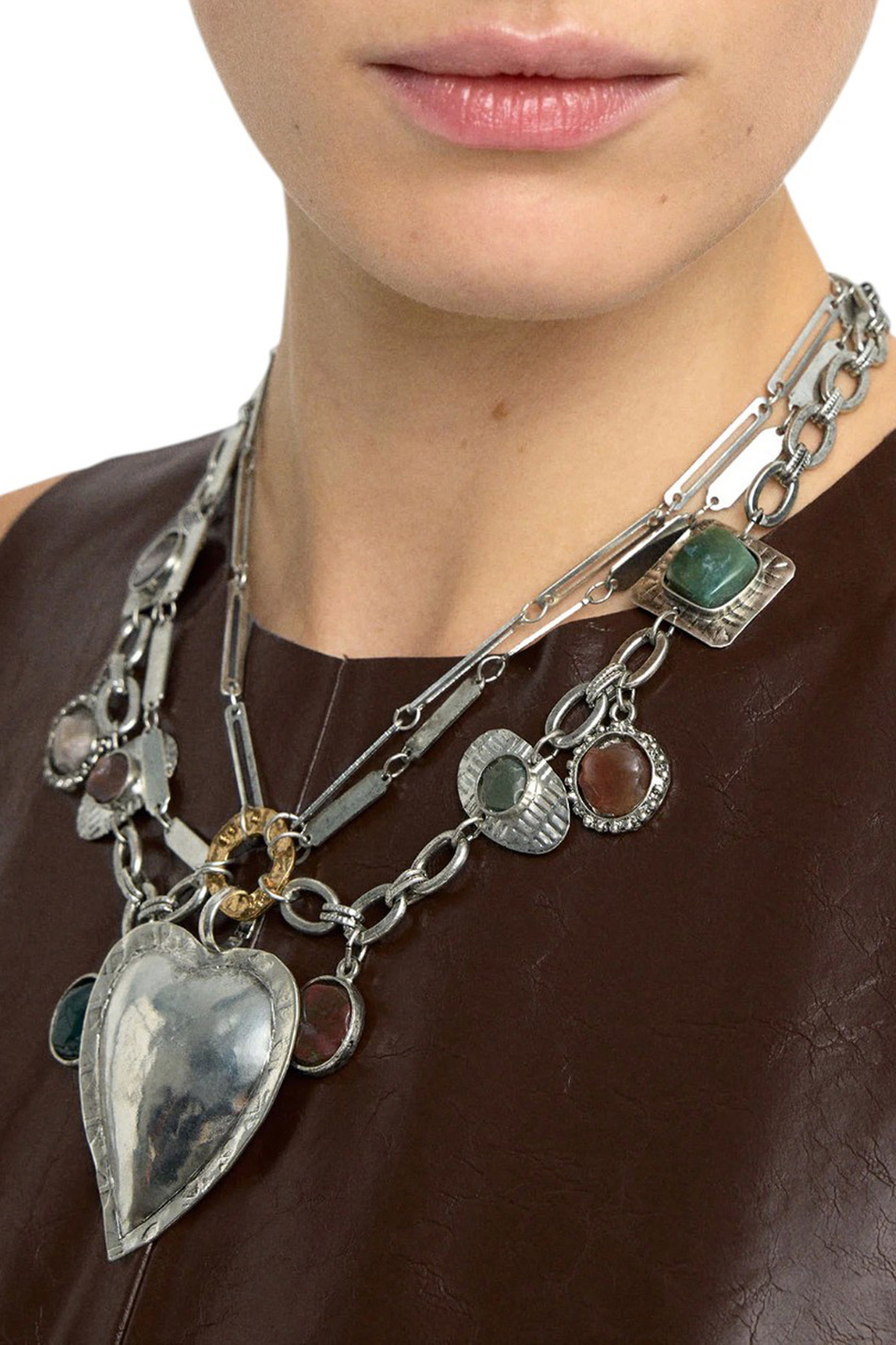 Колье с подвесками|Основной цвет:Разноцветный Женский Parfois Колье с подвесками (цвет ), артикул 240432 | Фото 3