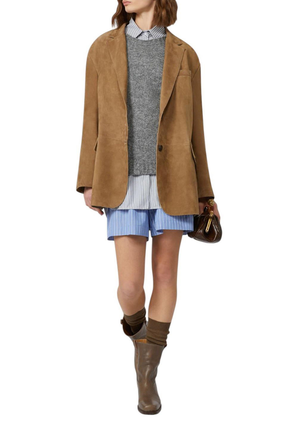 Женский Weekend Max Mara Свитер GHIACCI однотонный из смесовой альпаки (цвет ), артикул 2525366151 | Фото 2