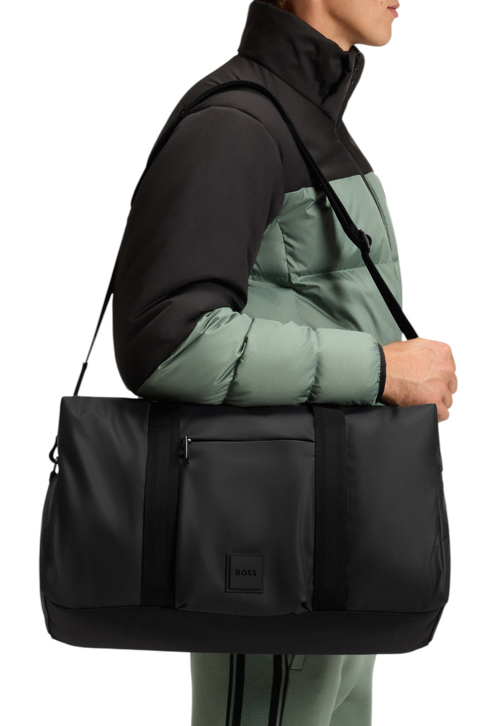 Сумка дорожная Oryo с логотипом|Основной цвет:Черный Мужской BOSS Сумка дорожная Oryo с логотипом (цвет ), артикул 50548181 | Фото 4