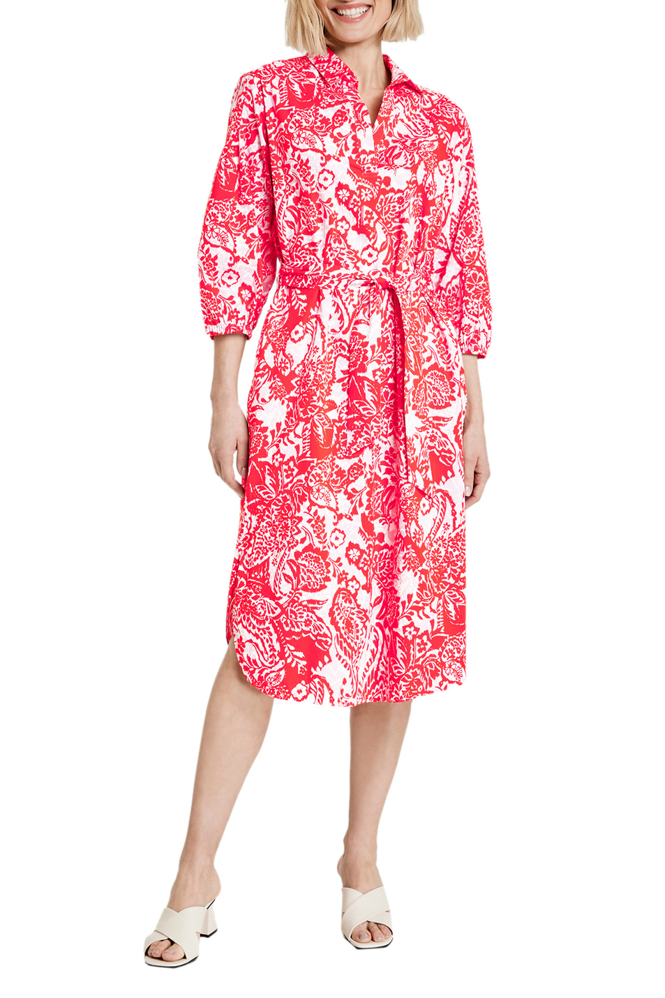 Женский Gerry Weber Платье-рубашка с рукавом 3/4 (цвет ), артикул 180022-31514 | Фото 3