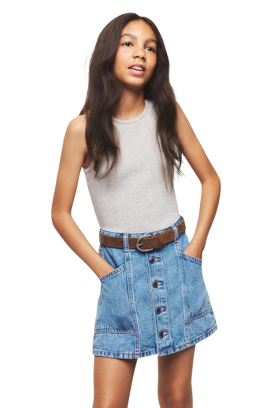 Девочкам Mango Kids Юбка джинсовая LILY (цвет ), артикул 37092905 | Фото 4