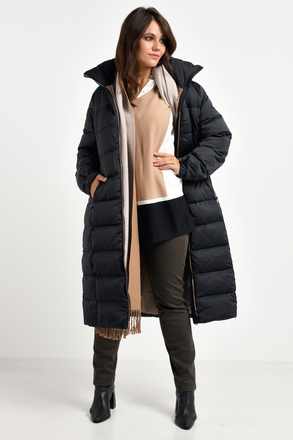 Женский Gerry Weber Пальто стеганое с потайным капюшоном (цвет ), артикул 450203-31115 | Фото 2