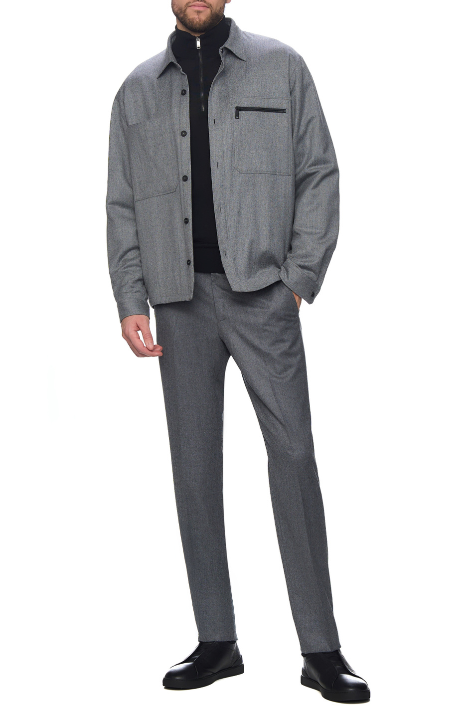 Мужской Zegna Джемпер из шерсти (цвет ), артикул UEM00A8-128-K09 | Фото 3