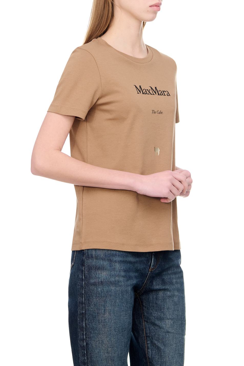 Женский Max Mara Футболка GILBERT из натурального хлопка (цвет ), артикул 2399710331 | Фото 5