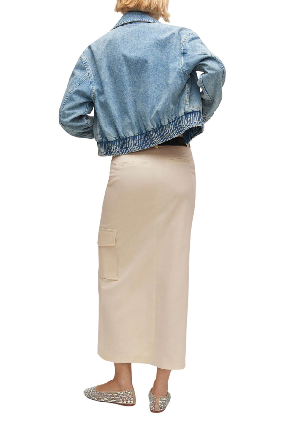 Женский Mango Куртка джинсовая BLAKE (цвет ), артикул 57034432 | Фото 4