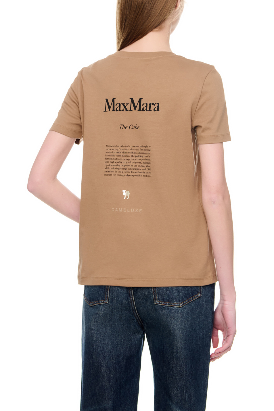 Женский Max Mara Футболка GILBERT из натурального хлопка (цвет ), артикул 2399710331 | Фото 6