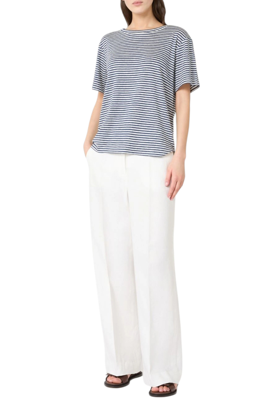 Женский Weekend Max Mara Футболка PELOTA из эластичного льна (цвет ), артикул 2615941052 | Фото 2