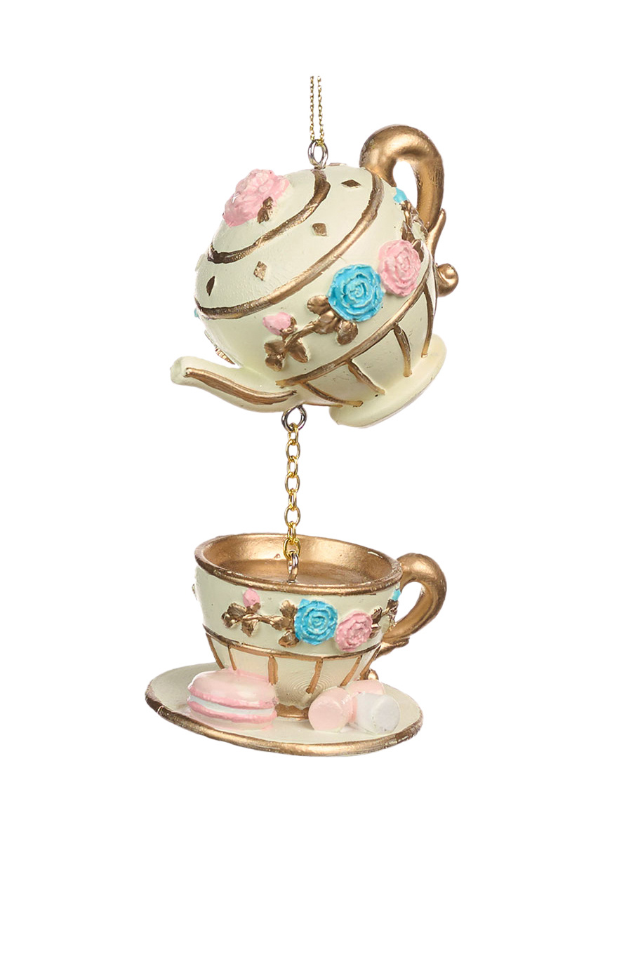 Елочная игрушка "Чашка с заварником", 10 см|Основной цвет:Бежевый Не имеет пола Goodwill Елочная игрушка "Чашка с заварником", 10 см (цвет ), артикул MO 96319 | Фото 1