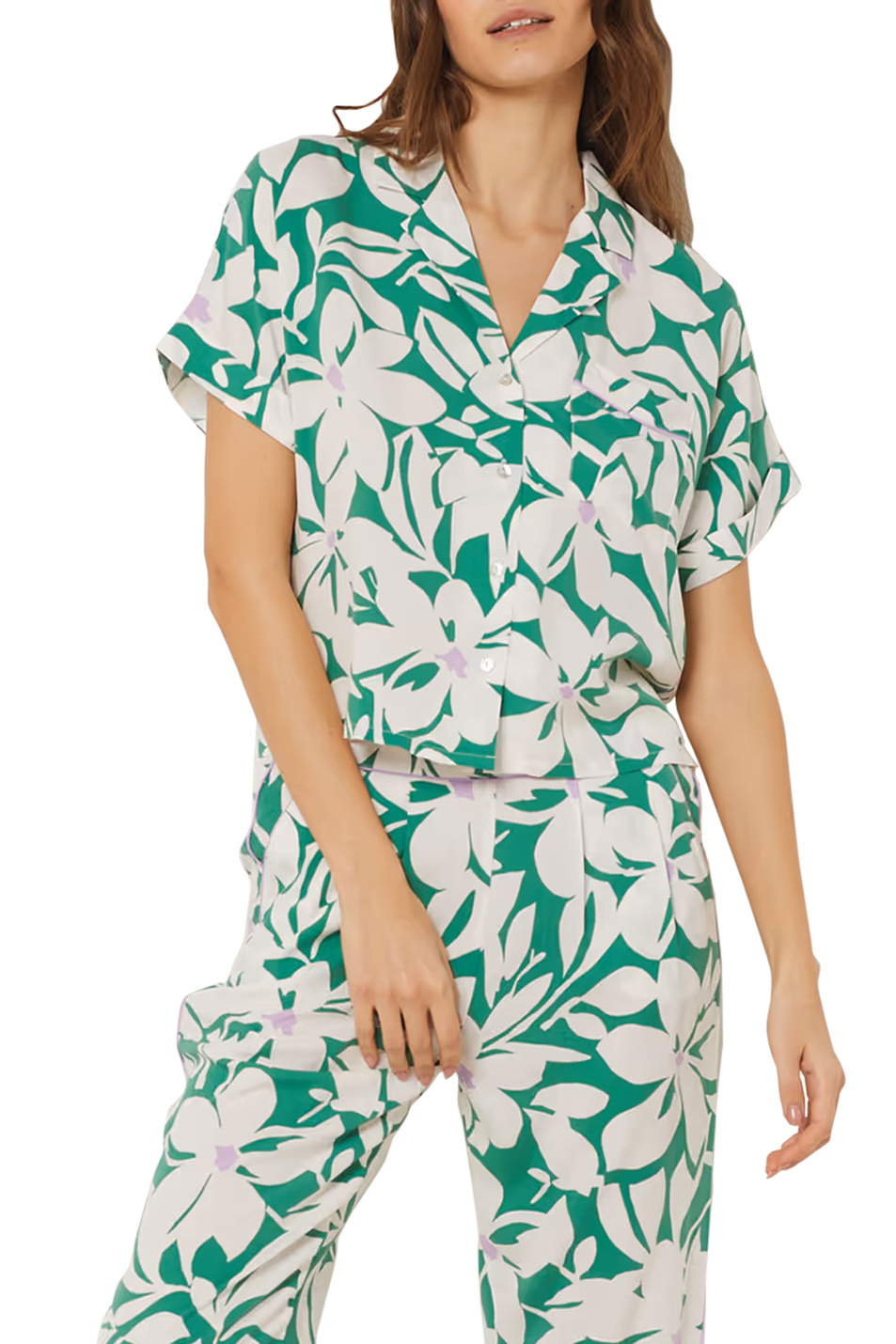 Женский Etam Пижамная рубашка VYNS с принтом (цвет ), артикул 6544834 | Фото 1