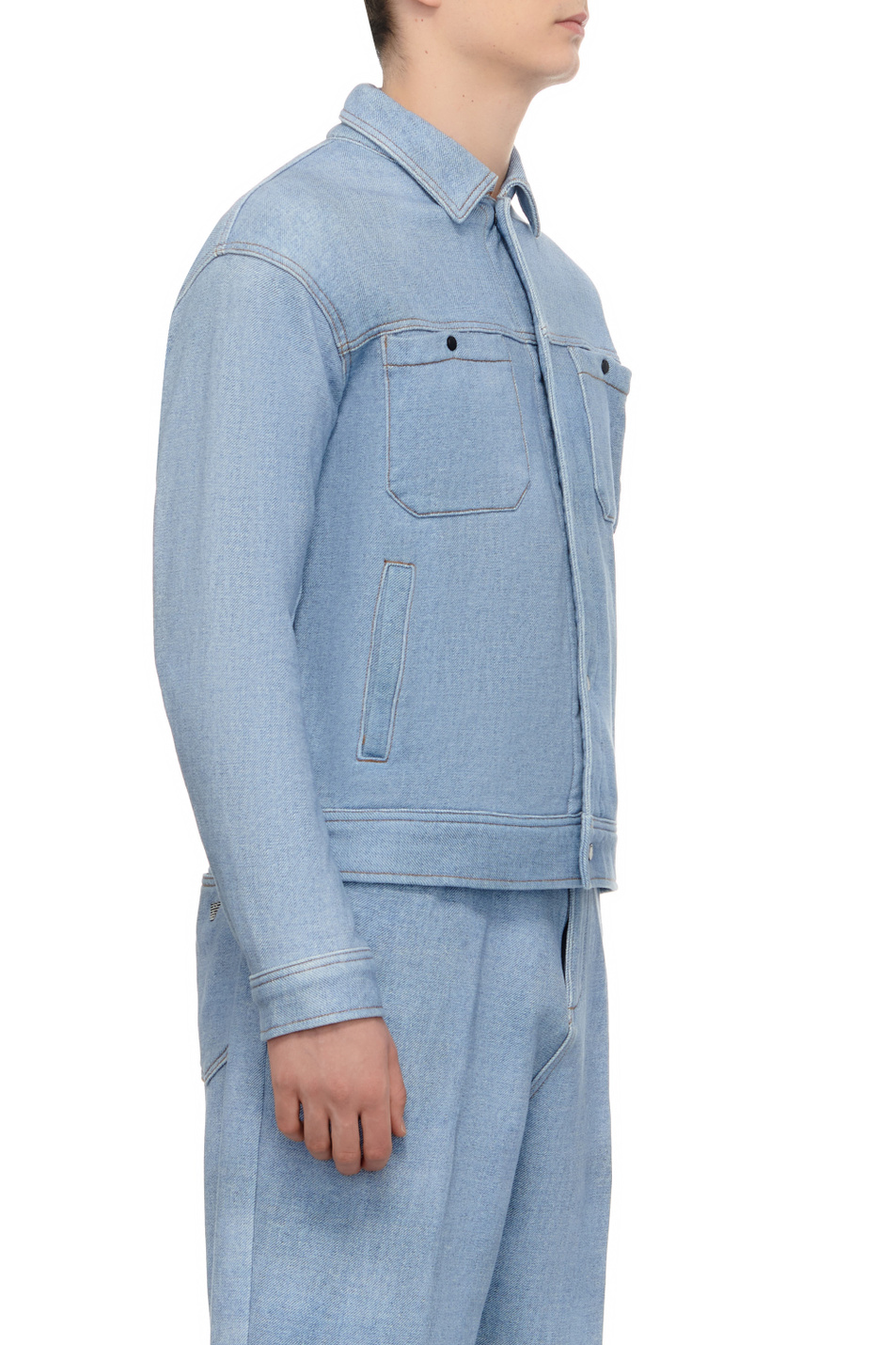 Мужской Emporio Armani Куртка джинсовая из натурального хлопка (цвет ), артикул 3D1MEF-1JWPZ | Фото 3