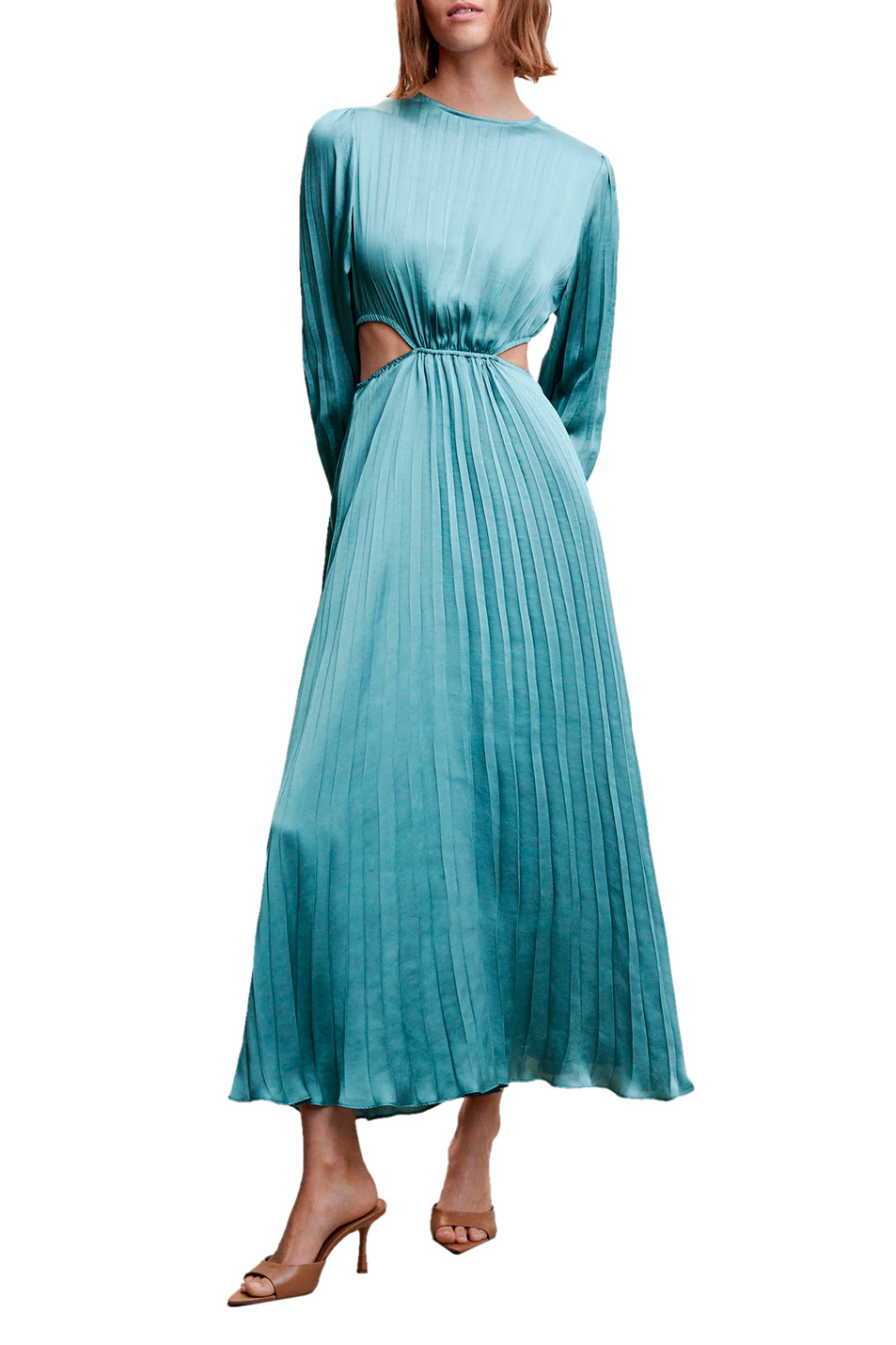 Женский Mango Платье плиссированное SIMONA с разрезами (цвет ), артикул 47045857 | Фото 2