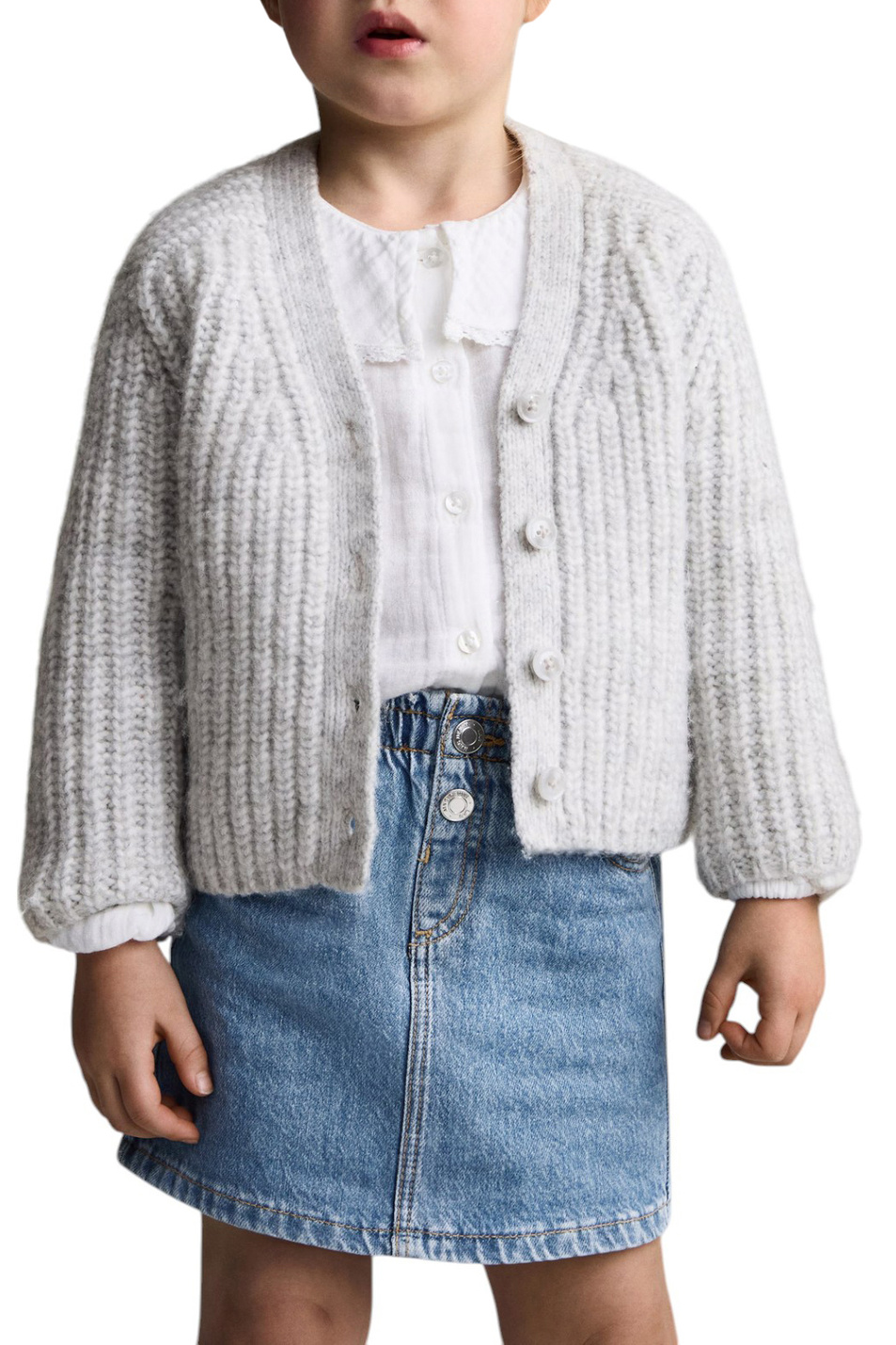 Девочкам Mango Kids Юбка CINDY джинсовая (цвет ), артикул 87040626 | Фото 3
