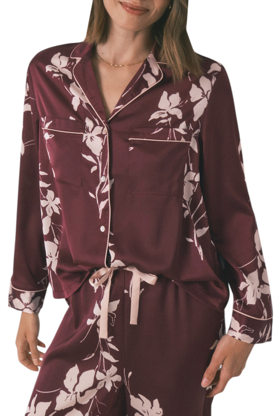 Пижама с цветочным принтом|Основной цвет:Бордовый Женский Women'secret Пижама с цветочным принтом (цвет ), артикул 2542459 | Фото 4