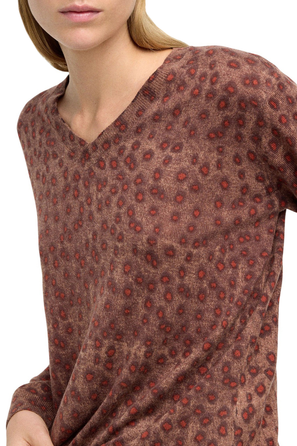 Джемпер с принтом|Основной цвет:Коричневый Женский Parfois Джемпер с принтом (цвет ), артикул 238083 | Фото 3