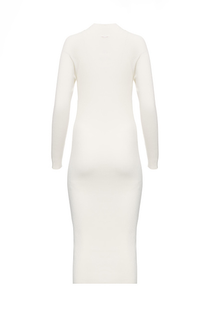 Облегающее трикотажное платье|Основной цвет:Белый|Артикул:WF2129MS49I | Фото 2