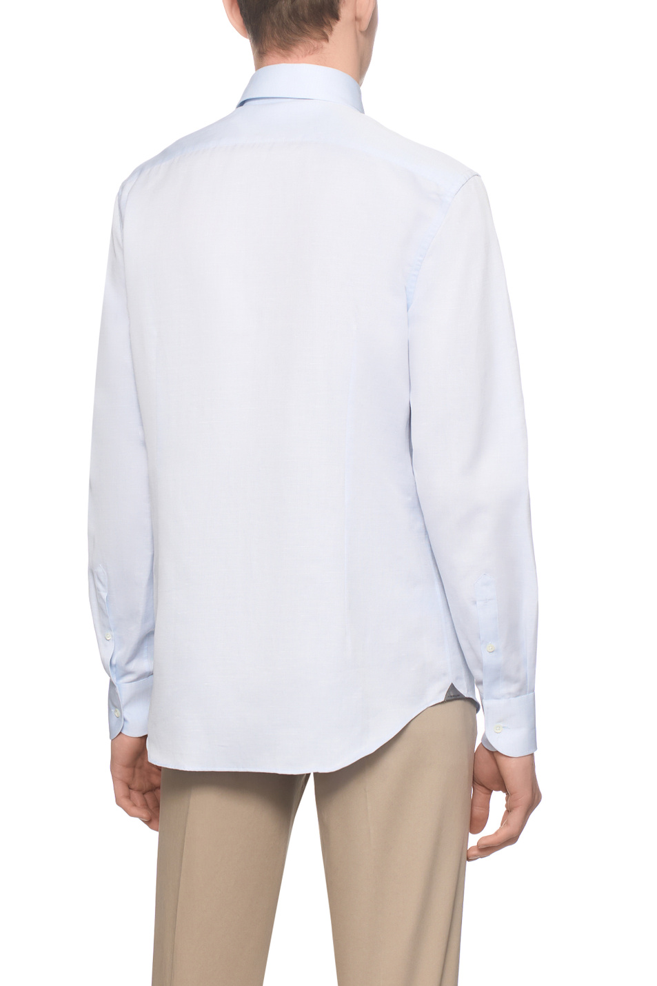 Мужской Corneliani Рубашка из хлопка и льна (цвет ), артикул 27P100-2711331 | Фото 5
