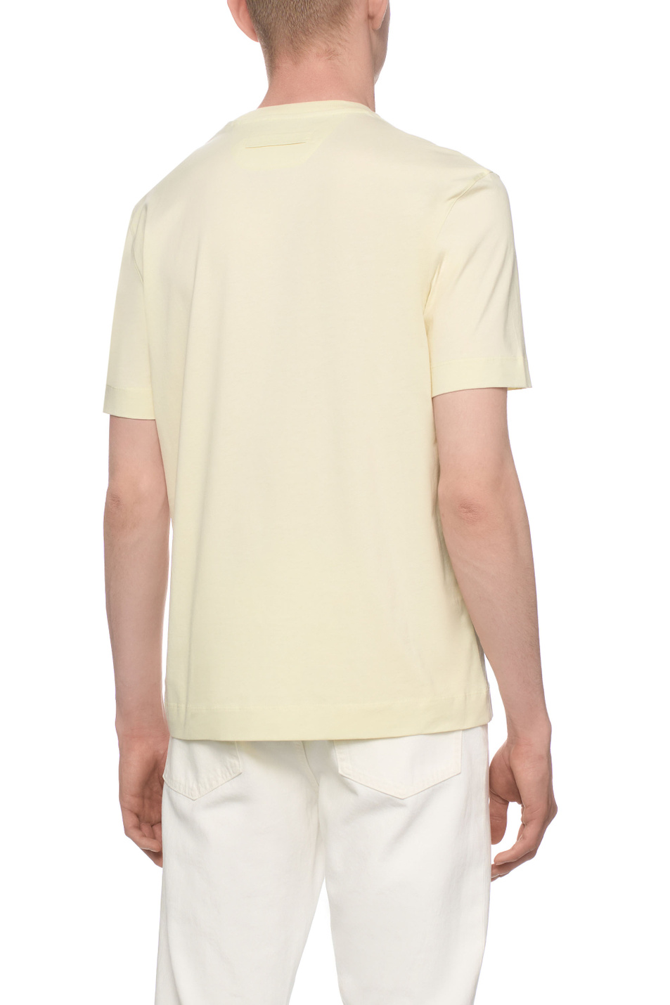 Мужской Zegna Футболка из хлопка (цвет желтый), артикул UF360A9-F765-G01 | Фото 5