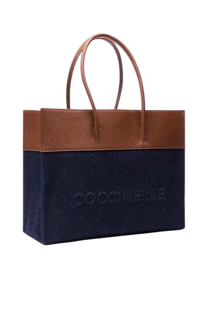 Женский Coccinelle Сумка-тоут MYRTHA из кожи и денима (цвет ), артикул E1T94180201 | Фото 2