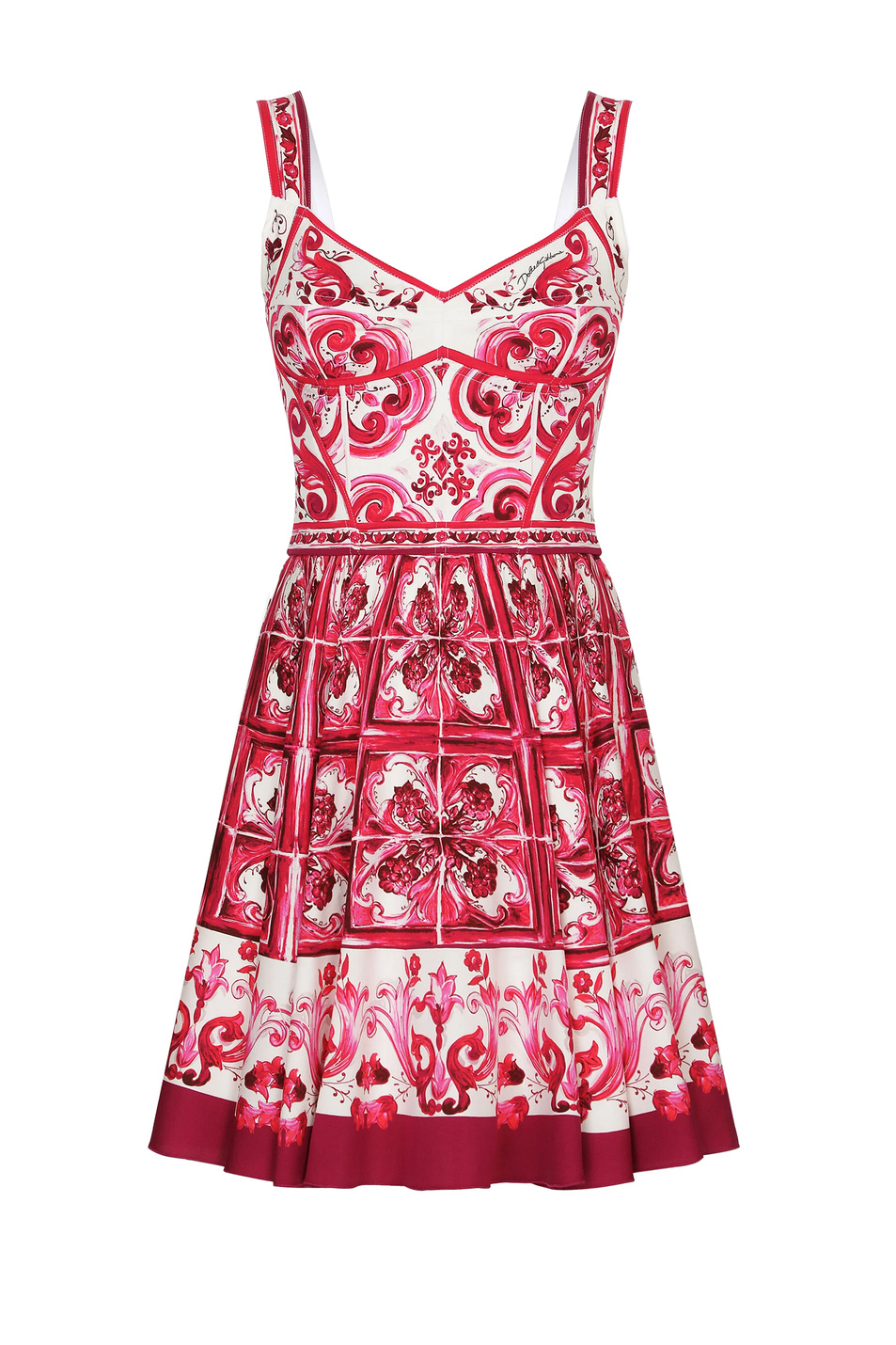 Женский Dolce & Gabbana Платье с принтом майолика (цвет ), артикул F6VK2T-HPADW | Фото 1