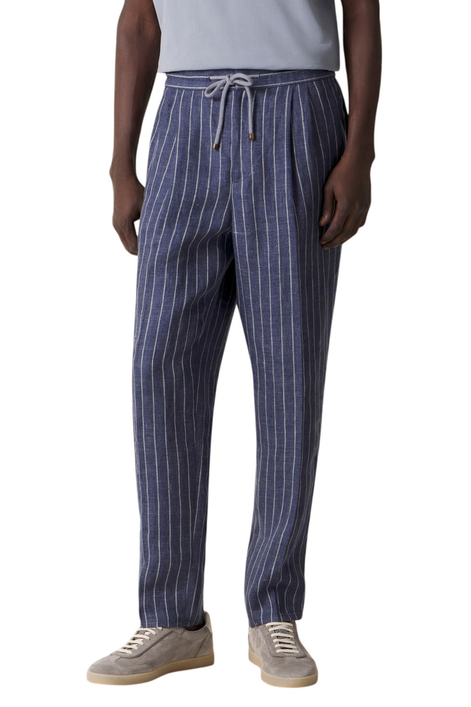 Мужской Brunello Cucinelli Брюки из натурального льна (цвет ), артикул MZ412E1710 | Фото 4