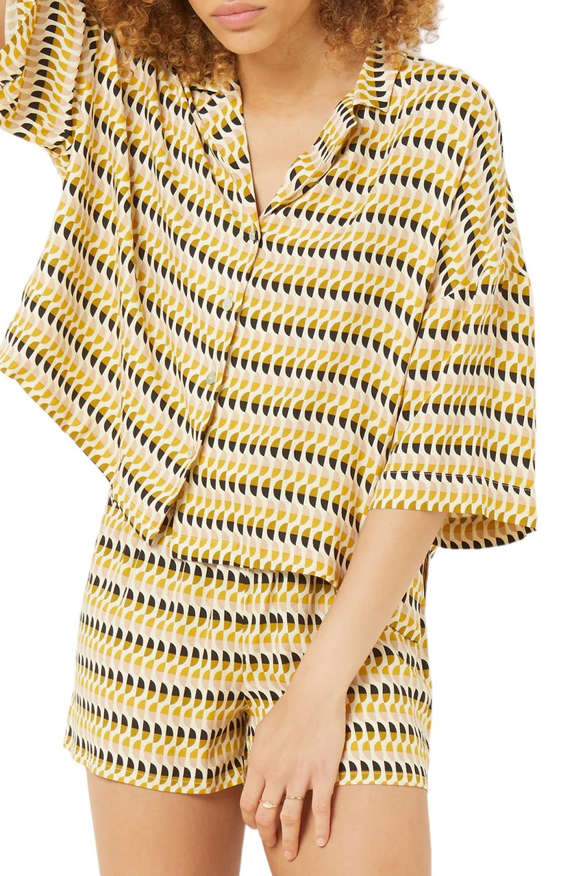 Рубашка MICHA с принтом|Основной цвет:Мультиколор|Артикул:6540849 | Фото 1