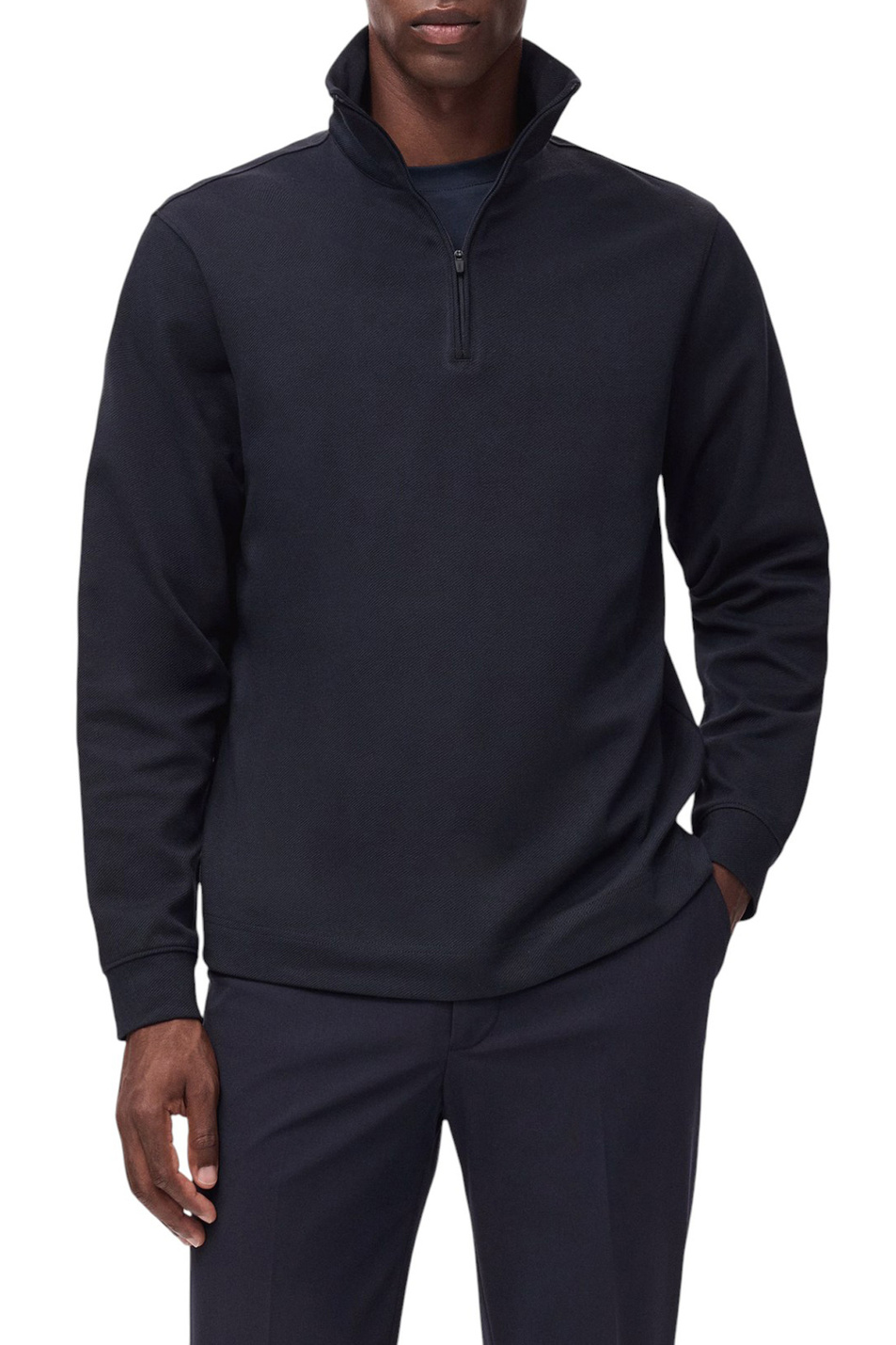 Мужской Mango Man Толстовка VARESE с воротником на молнии (цвет ), артикул 17015981 | Фото 3