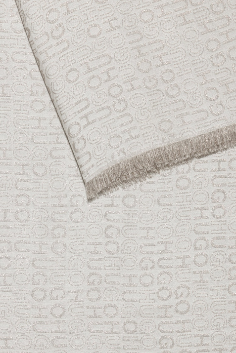 HUGO Шарф из смесовой шерсти с жаккардовым логотипом ( цвет), артикул 50424392 | Фото 3