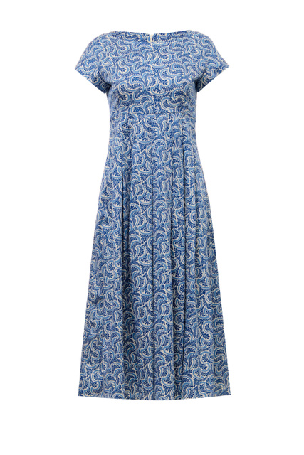 Платье VIAGGIO с принтом|Основной цвет:Синий|Артикул:2352211431 | Фото 1
