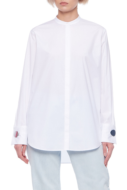 Рубашкка Ethela с воротником-стойкой|Основной цвет:Белый|Артикул:50452926 | Фото 1