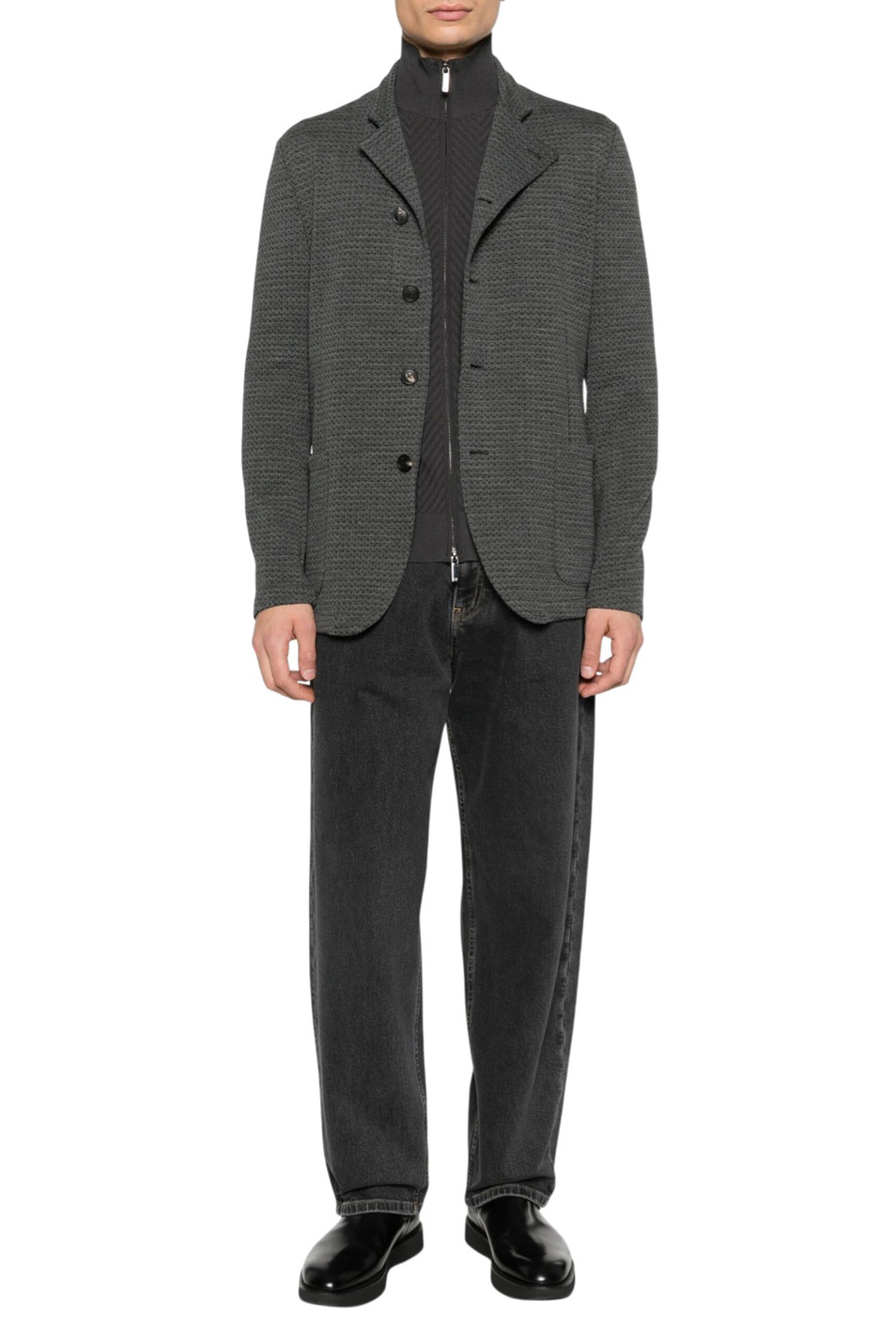 Мужской Emporio Armani Джинсы из эластичного хлопка (цвет ), артикул EM004717-AF23101 | Фото 3